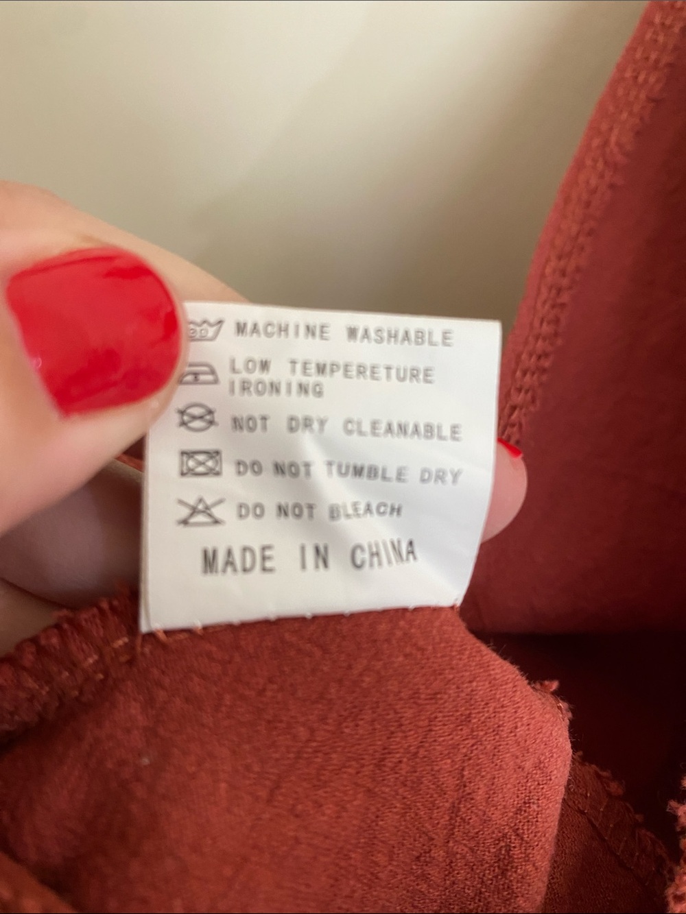 Rust Red Cotton Overalls - Picture 7 of 8